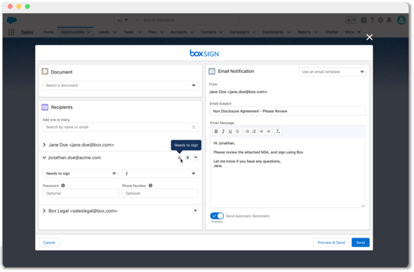 Box Sign for Salesforce