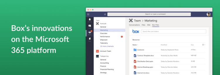 Microsoft 365プラットフォームとの統合におけるbox最新のイノベーション
